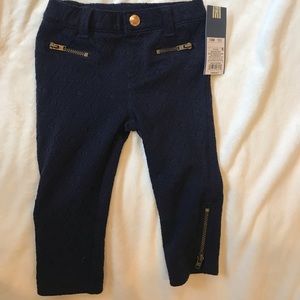 oshKosh baby girl zippered navy blue dress pants